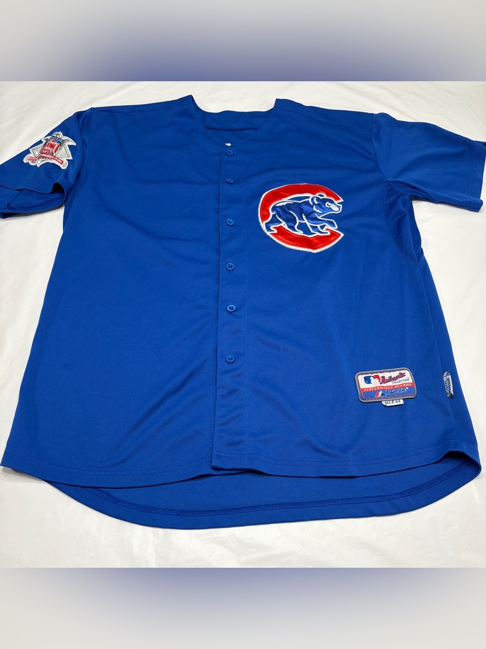 Majestic Chicago Cubs Kris Bryant Jersey Mens 52 XL National League Patch